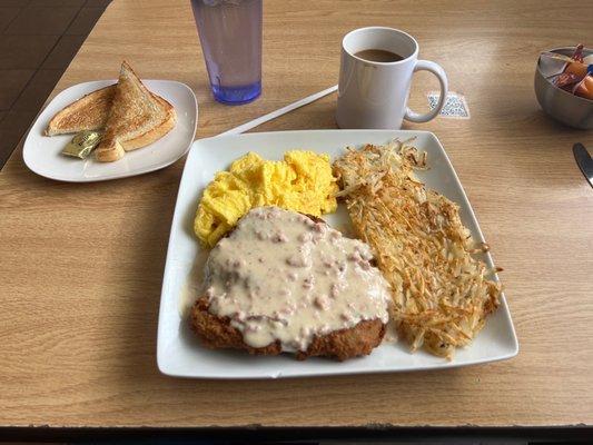 Chicken Fried Steak and Eggs