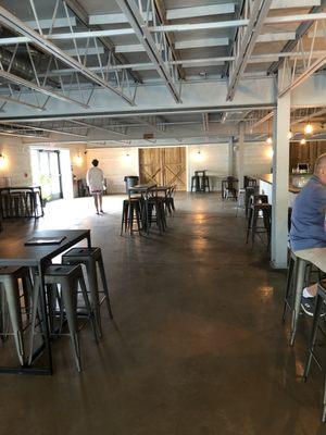 Bald Birds is a huge, beautifully renovated industrial space