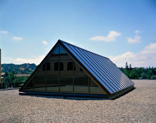 Skylight Series F-3 - Curb Mounted Ridge Skylight With Gable Ends - Sutter Hospital Walnut Creek - Walnut Creek California