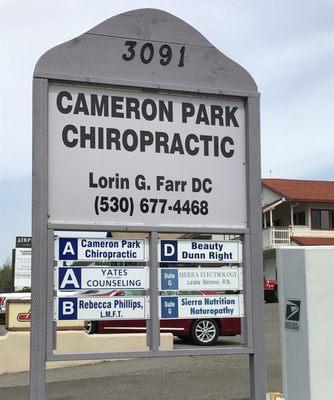 Sign on Alhambra Dr. ,immed. South of driveway