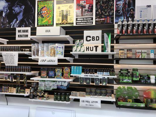 Tons and tons of CBD selection