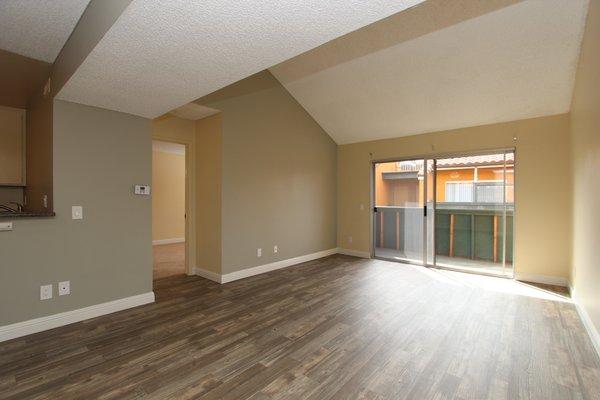 Living room with balcony/patio