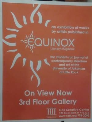 Cox Creative Center hosts many exciting events in the 3rd floor gallery!