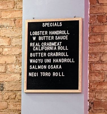 Specials Board