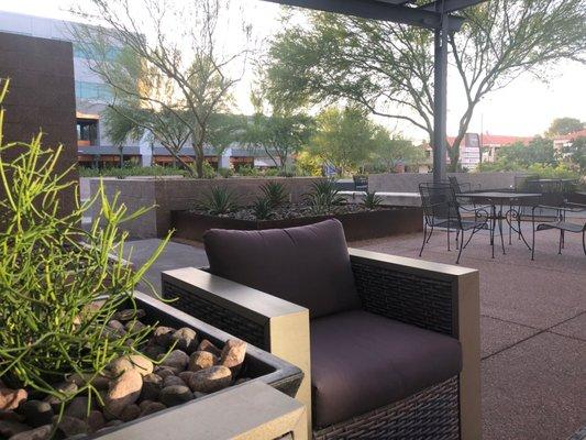 Outdoor seating area