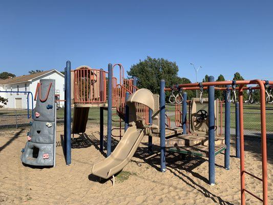 Fenced in playground