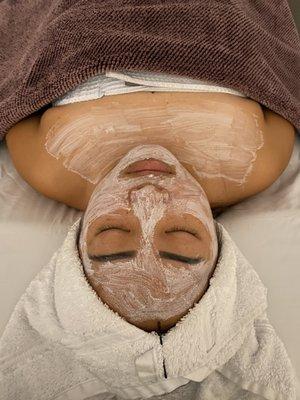 Customized facial with mask