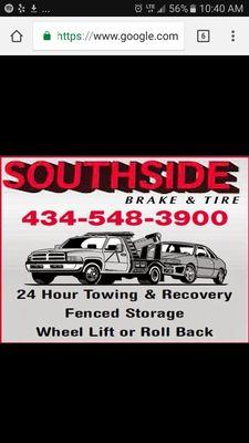 Plenty of parking at Southside Brake and Tire. Efficient and accurate service with a smile.