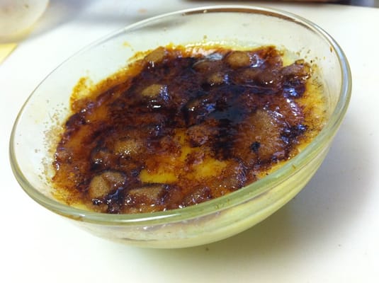 Suzy makes the yummiest creme brûlée