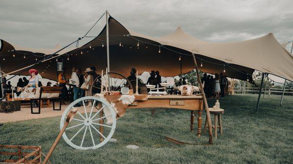 Cowboy theme party tent