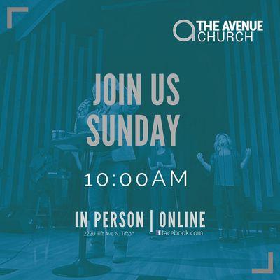 Join us Sundays 10:00am