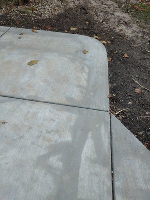 Discoloration and splotches all over new patio