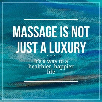 Massage is not a luxury