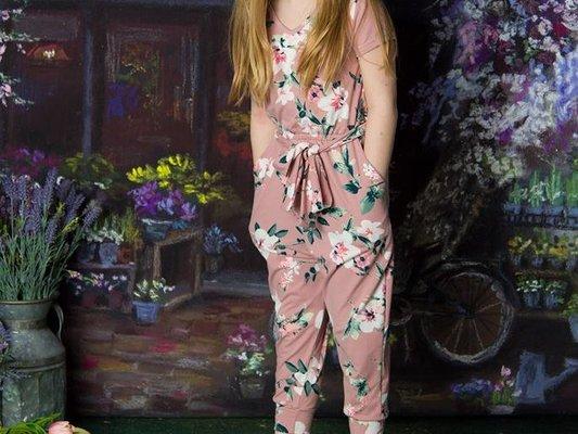 Floral Romper with pockets