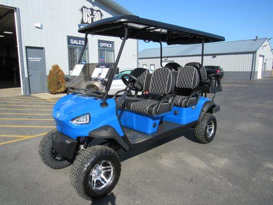 New 2024 Vivid V model 6 passenger golf cart