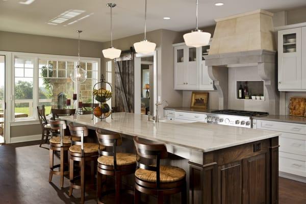 Classic Grey and Walnut Kitchen