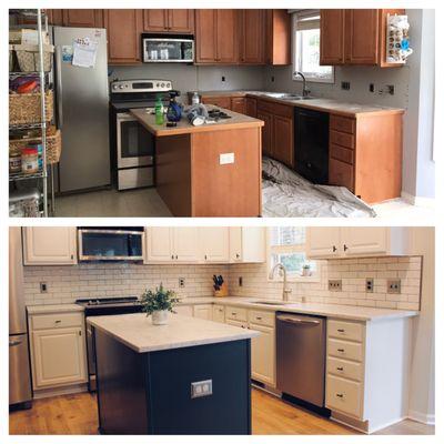 Before and after- kitchen remodel