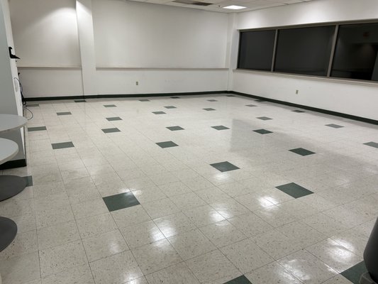 Floor wax breakroom