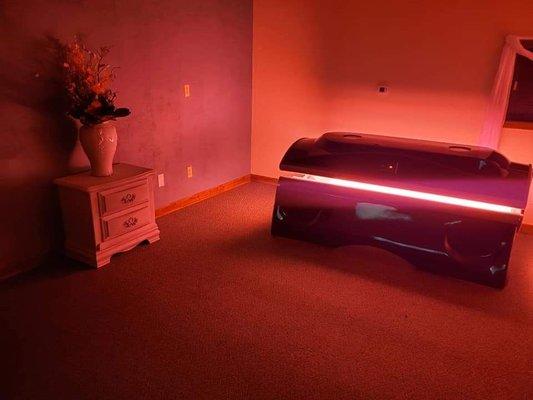 Red light therapy bed