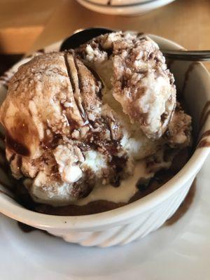 Ice cream with chocolate chip sandwich