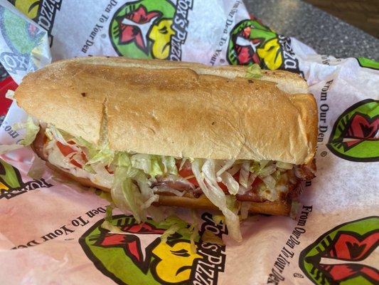 Italian sub. Half size