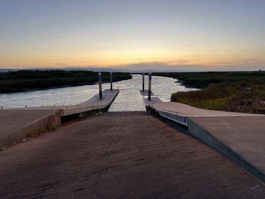 The docks at sunset