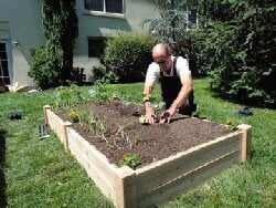 4X8 Raised Garden Bed - Planting a Spring garden.