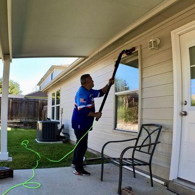 Our reliable residential and commercial window cleaning services will revitalize your space and make your windows shine!