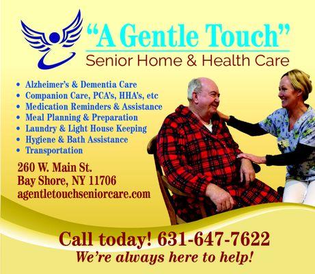 A Gentle Touch Senior Home & Health Care