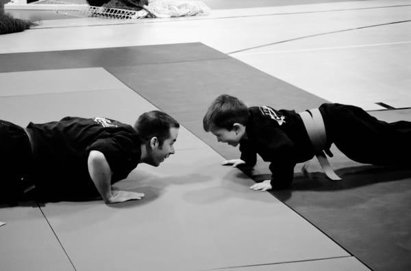 Every push up is one pushup closer to Black Belt