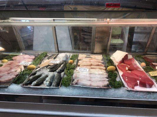 Beautiful tuna, halibut & swordfish steaks!