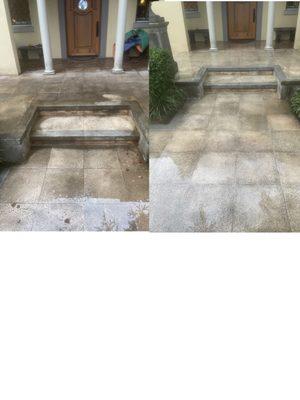 Before and After front porch