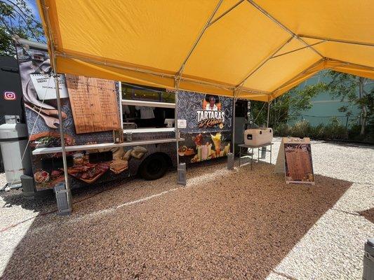 The food truck! Very clean, cute and fun!