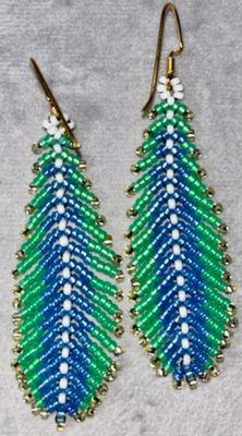 Peacock Feather Earrings