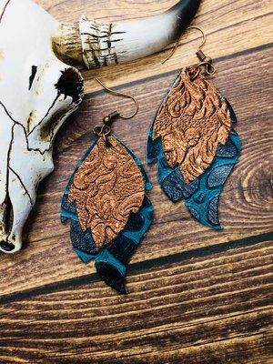 We offer a variety of leather earrings