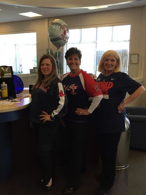 Trapelo Road Banking Center celebrating Red Sox Home Game Day!