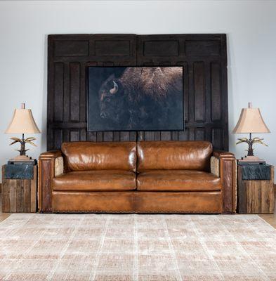 Cowboy Architect Leather Sofa