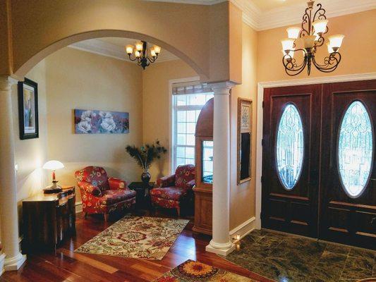 Foyer and sitting room