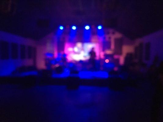 Blurred photo of the venue in action