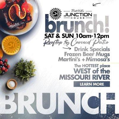 Brunch. Saturday & Sunday. 10AM-12PM.