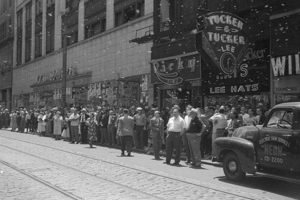 Tucker and Tucker Hats in 1951.  Now The Headgear.  Photo taken by John V. Mullen (1898-1966).