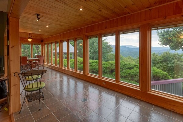 Sun room in Eagles Lodge, main level.