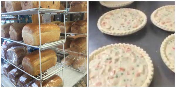 Our farm stand kitchen features home baked breads, pot pies, fruit spreads, relishes, & more.