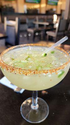 Spicy cucumber margarita