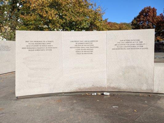 National Japanese American Memorial, Washington