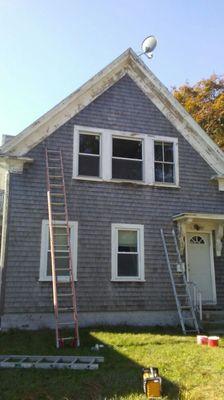 Exterior painting restoration that has not been painted in 20 years.