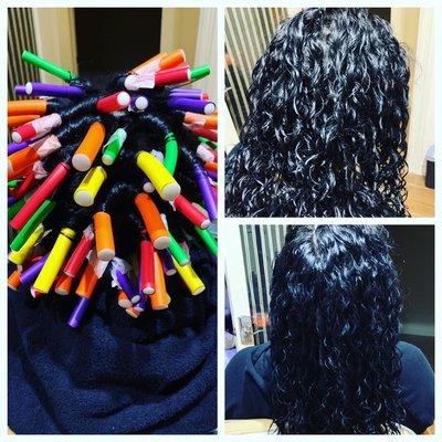 Spiral perm