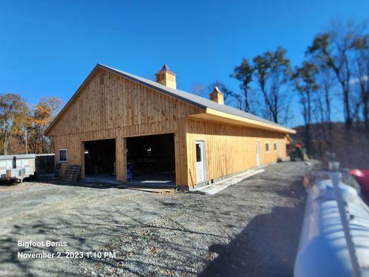 Garage/Shop with Wood Siding