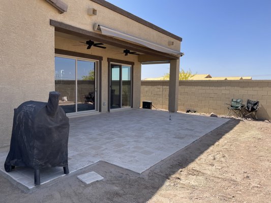 Travertine Patio