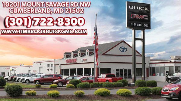 Timbrook Buick GMC Dealership Image with Contact Information